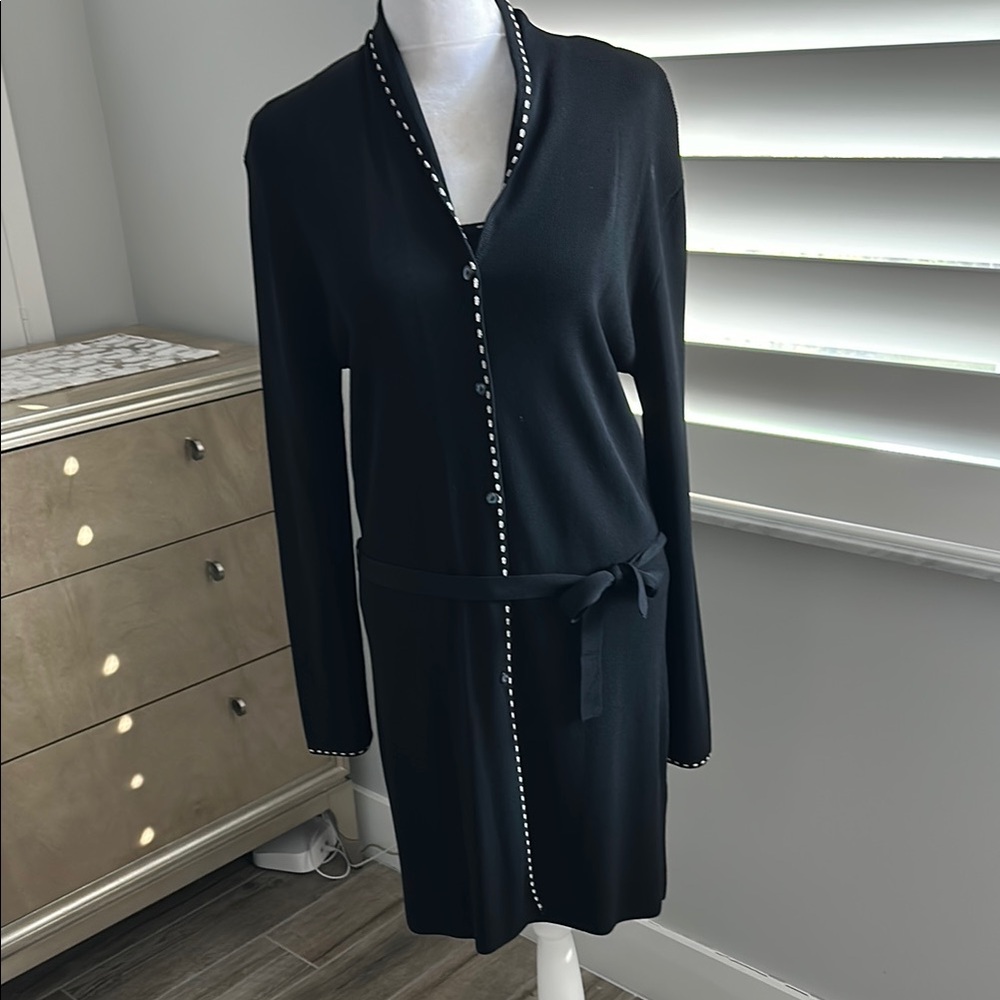 SALE: Cyrus Coat and Matching Cardigan with White Trim